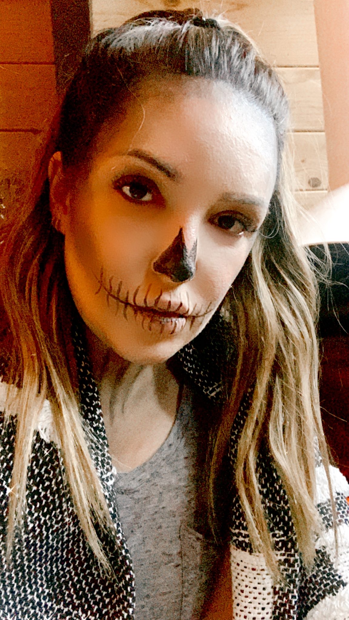 diy halloween skeleton makeup